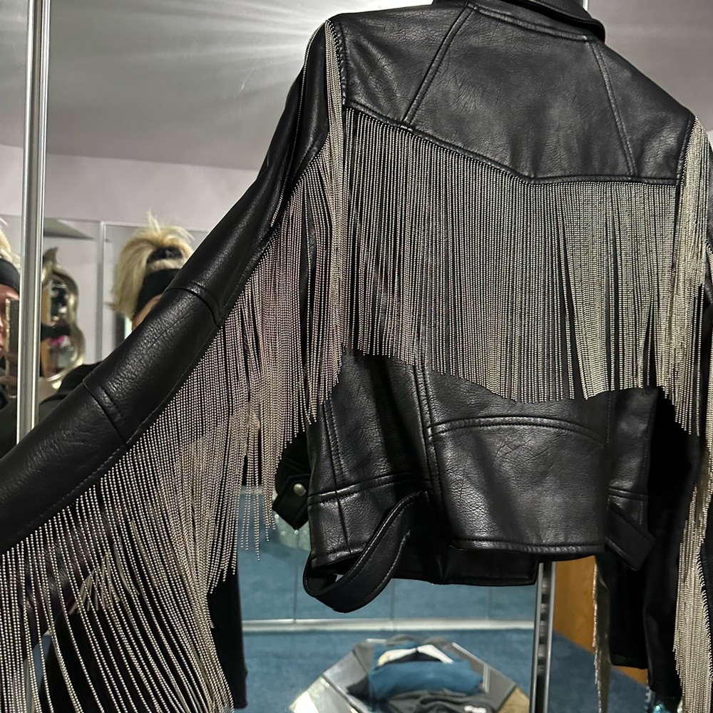 Blank NYC Black Leather Jacket Also matching handbag listed